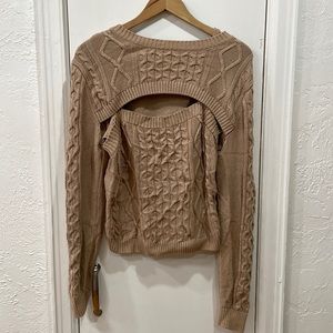 Anthropologie Two Piece Sweater Tank + Bolero Set Size M